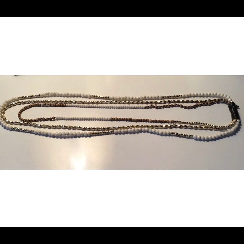 LUCKY Brand Triple Strand Beaded Necklace R-$55